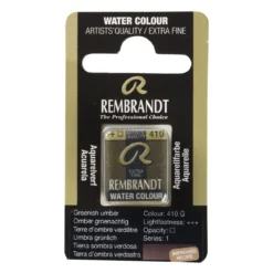 Rembrandt akvarellfärg halvkopp – Burnt Sienna 411