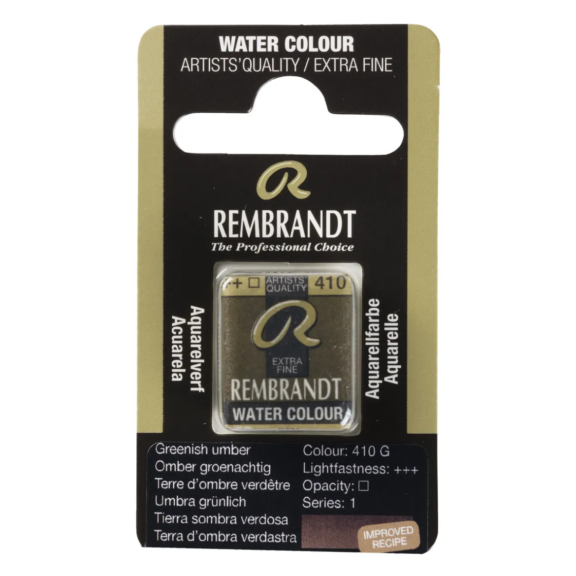Rembrandt akvarellfärg halvkopp – Burnt Sienna 411