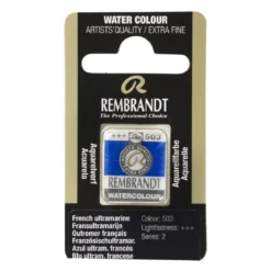 Rembrandt akvarellfärg halvkopp – Ultramarine Deep 506