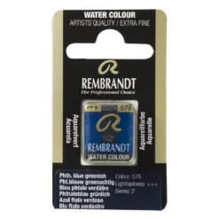 Rembrandt akvarellfärg halvkopp – Phthalo Blue Reddish 583