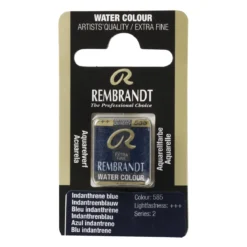 Rembrandt akvarellfärg halvkopp – Cobalt Turquoise Blue 586
