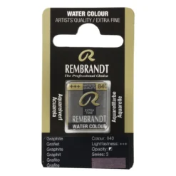 Rembrandt akvarellfärg halvkopp – Graphite 840