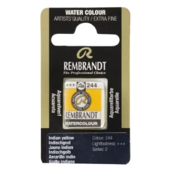 Rembrandt akvarellfärg halvkopp – Permanent Lemon Yellow 254