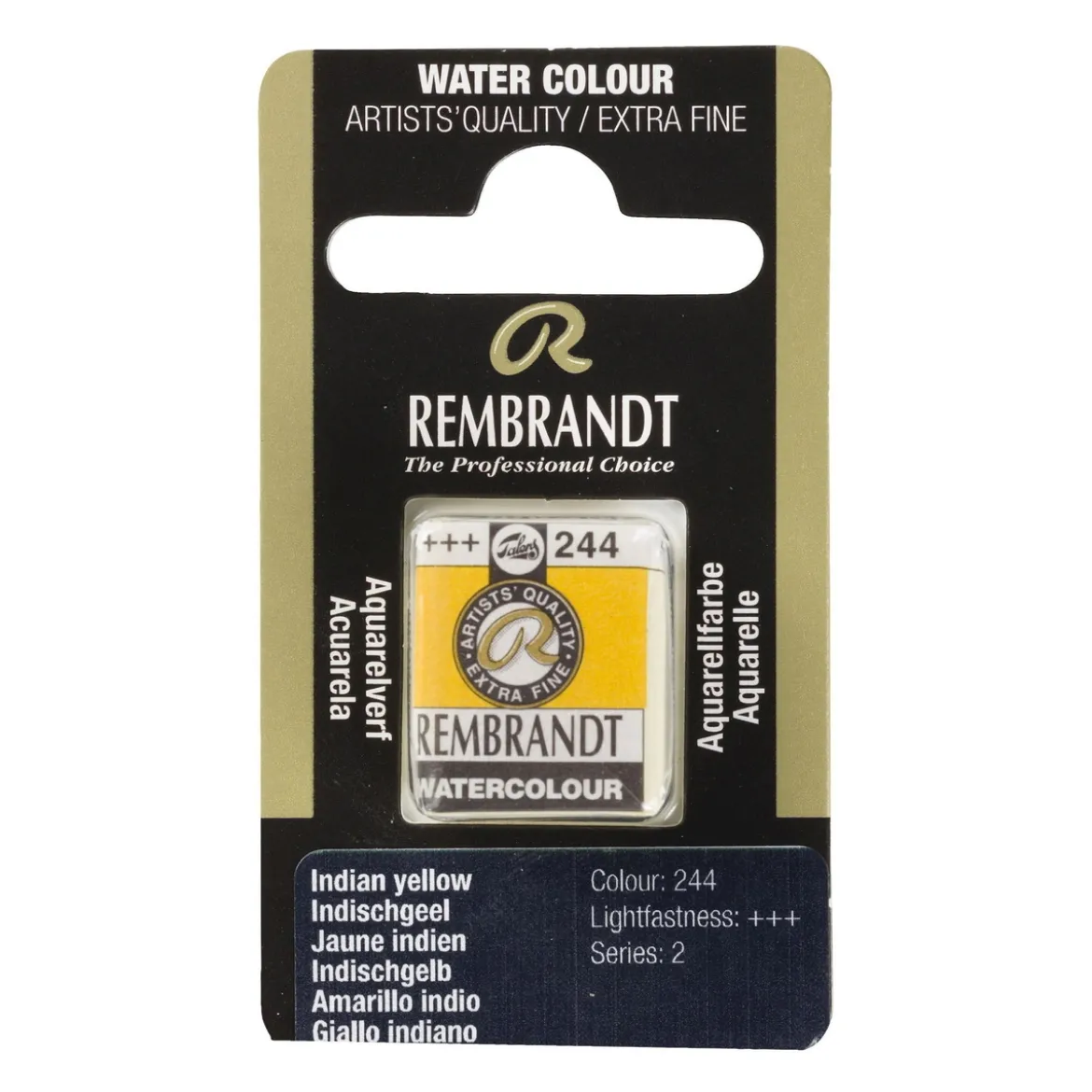 Rembrandt akvarellfärg halvkopp – Permanent Lemon Yellow 254