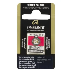 Rembrandt akvarellfärg halvkopp – Permanent Madder Brown 324