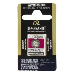 Rembrandt akvarellfärg halvkopp – Alizarin Crimson 326