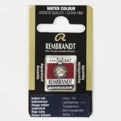 Rembrandt akvarellfärg halvkopp – Indian Red 347