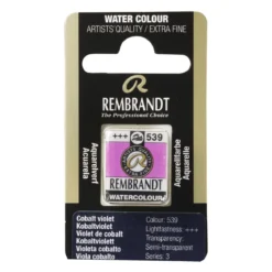 Rembrandt akvarellfärg halvkopp – Cobalt Violet 539
