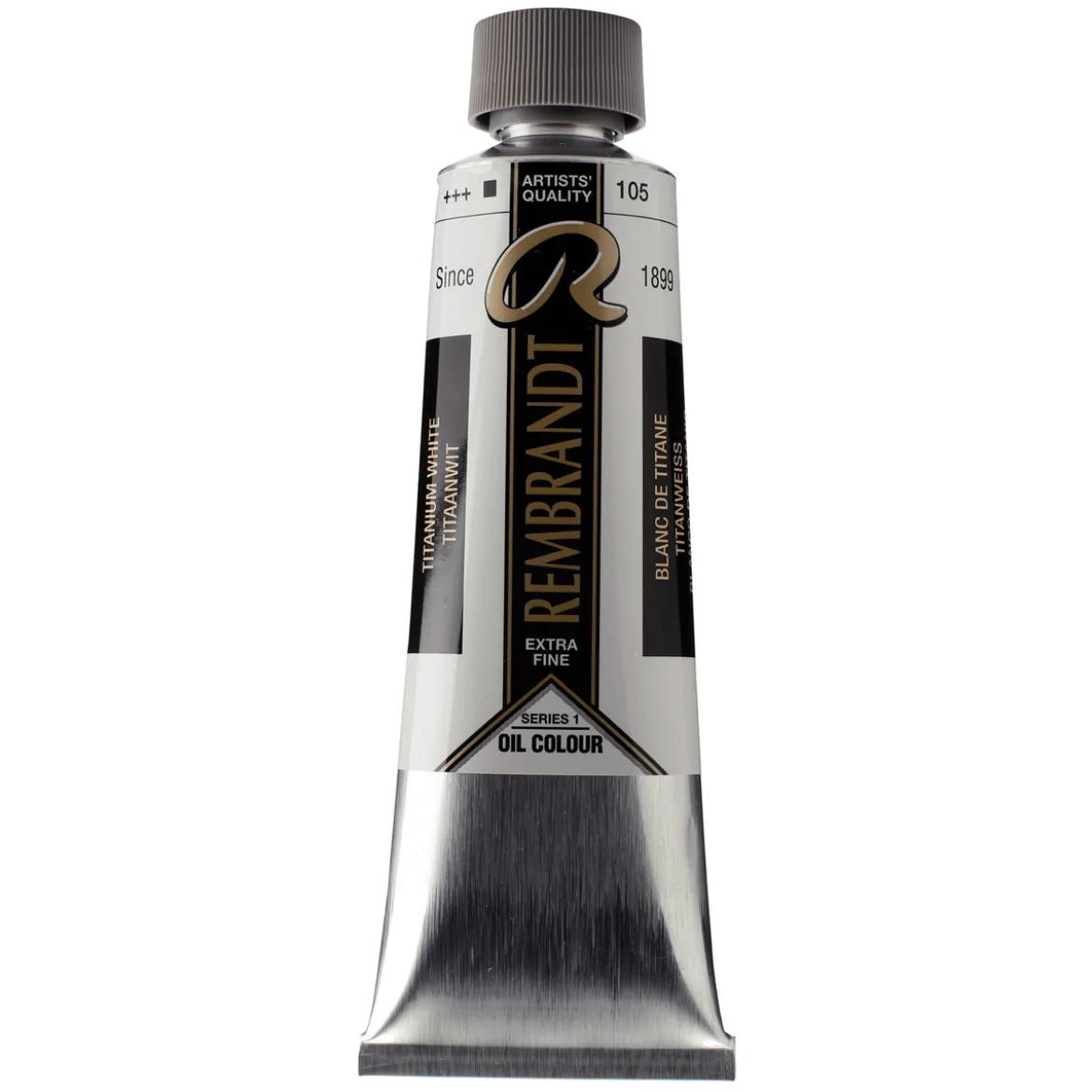 Rembrandt oljefärg 150 ml Titanium White (Safflower Oil) 105