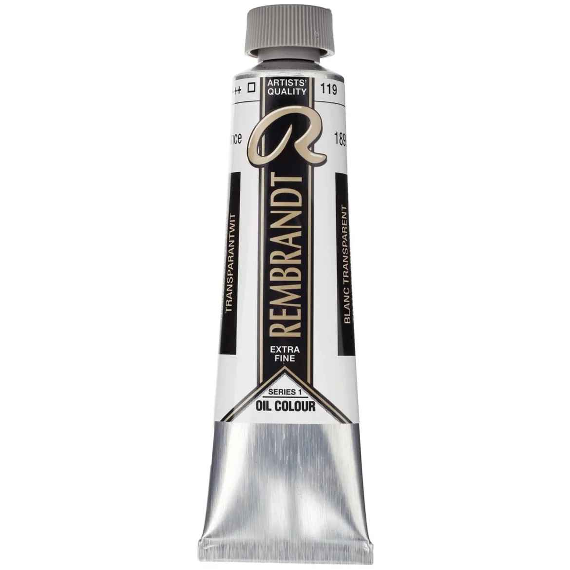 Rembrandt oljefärg 40 ml Transparent White (Safflower Oil) - 119