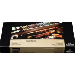 Rembrandt oljefärg Traditional box - 16 färger