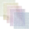 Rhinestone stickers big pack pastell – 2400 små pärlstickers i 5 färger. Ø2 mm