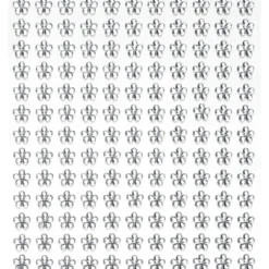 Rhinestone stickers blommor kristall – 286 kristalllikande blommor. Ø8 mm