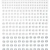 Rhinestone stickers kristall – 496 kristalliknande pärlstickers. Ø3, 4, 5, 6 mm