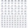 Rhinestone stickers stjärnor kristall – 216 stjärnformade stickers. Ø8 / 10 mm