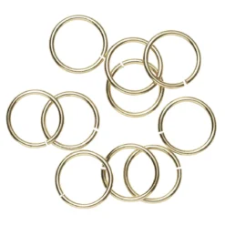 Ringöglor Ø9 mm guldfärgade, 10 st