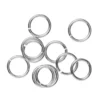 Ringöglor Ø5 mm – mässing pläterad med 925 sterling silver, 10 st.