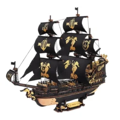 Robotime ROKR Seahorse Barque MCB02 3D-miniatyr, träpussel, fartyg 470×180×390 mm