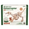 Robotime ROKR Velociraptor LD01 träpussel, dinosaurie som kan röra sig! 415×105×210 mm