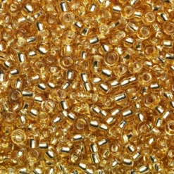 Rocaillespärla 6/0 guld semitr