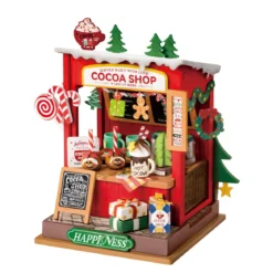 Rolife DIY Cocoa Shop miniatyr diorama – DS042, 87×70×105 mm