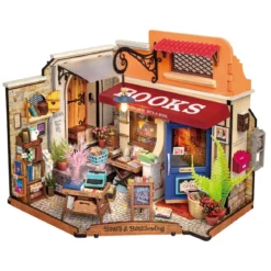 Rolife DIY Corner Bookstore miniatyr diorama – DG164, 250×167×180 mm