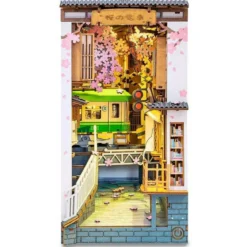 Rolife DIY 3D Bookend Sakura Densya miniatyr diorama – TGB01, 120×220×190 mm