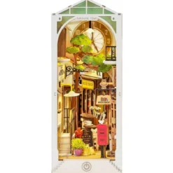 Rolife DIY 3D Bookend Sunshine Town miniatyr diorama – TGB02, 100×240×190 mm