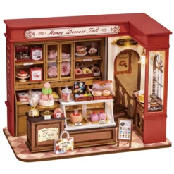 Rolife DIY Honey Dessert Talk miniatyr diorama – DG168, 230×135×173 mm
