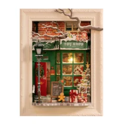 Rolife DIY Santa's Toy Shop miniatyr i tavelram – DP006, 169×110×218 mm