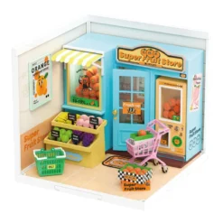 Rolife DIY Super Creator Daily Vc Fruit Store miniatyr diorama – DW003, 163×163×152 mm