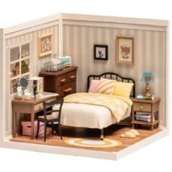 Rolife DIY Super Creator Sweet Dream Bedroom miniatyr diorama – DW009, 163×163×152 mm