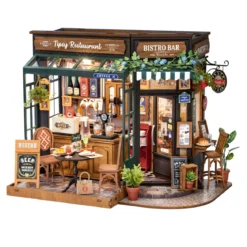 Rolife DIY Tipsy Restaurant miniatyr diorama – DG167, 230×180×182 mm