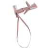 Rosa ergonomiskt träns med tyglar till käpphäst och hobby horse