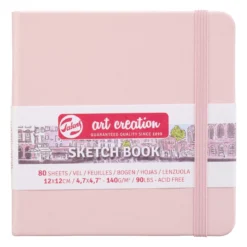 Royal Talens Art Creation Sketch skissbok 21x14,8 cm, svart omslag – 140 g/m², 80 ark