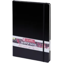 Royal Talens Art Creation Sketch skissbok 21×30 cm (A4), svart omslag – 140 g/m², 80 ark