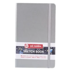 Royal Talens Art Creation Sketch skissbok 13×21 cm, silvrigt omslag – 140 g/m², 80 ark