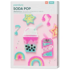 Rörpärlor Midi kit Soda Pop & söta saker! 2600 pärlor à Ø5 mm & 2 pärlplattor