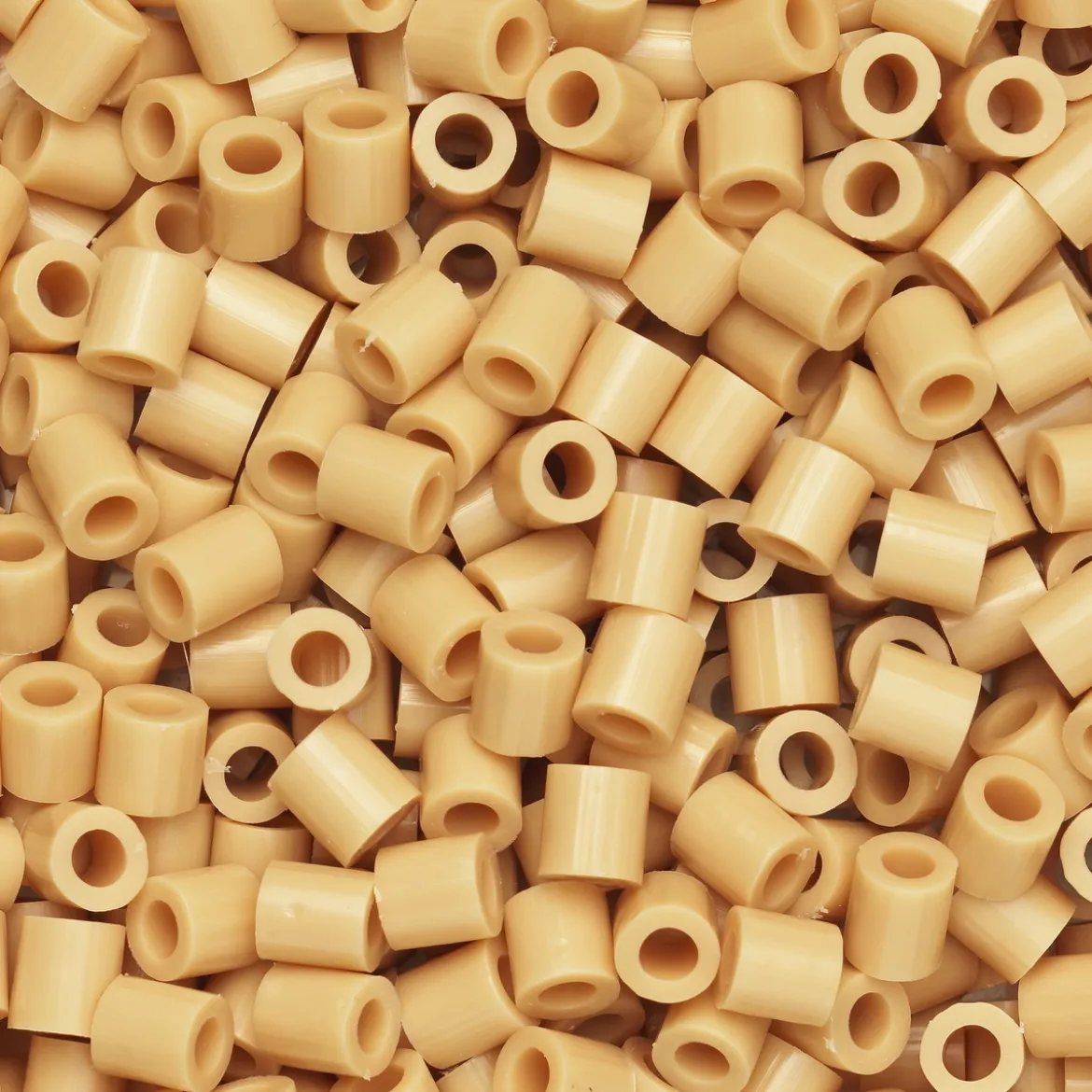 Rörpärlor Midi 1000 st beige, Ø5 mm