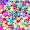 Rörpärlor Midi 1000 st lekfull bubblegum-mix! Ø5 mm