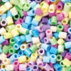 Rörpärlor Midi 6000 st mix med pastellfärger, Ø5 mm