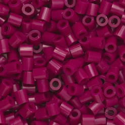 Rörpärlor Midi 1000 st mörk cerise, Ø5 mm