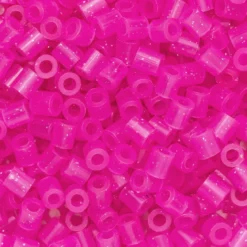 Rörpärlor Midi 1000 st rosa med glitter, Ø5 mm