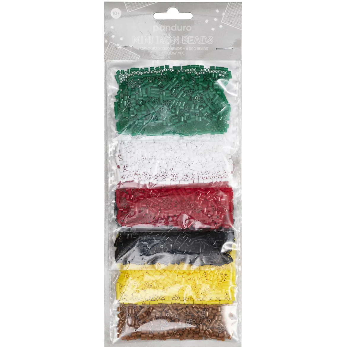 Rörpärlor Mini mixpack Xmas – 6000 juliga & vinterfärgade Mini-pärlor som är Ø2,5 mm