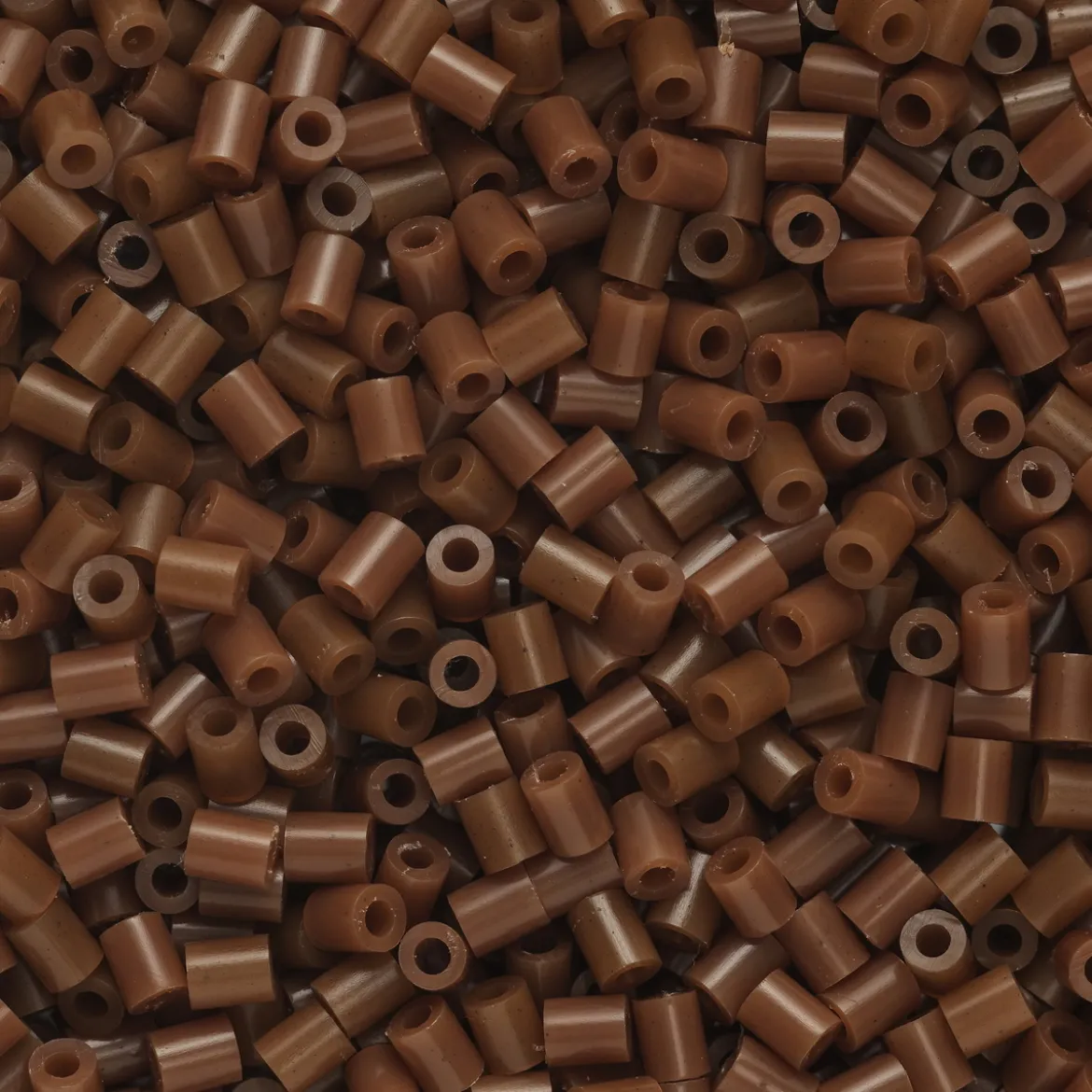 Rörpärlor Mini 1000 st brun, Ø2,5 mm