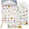 Rub ons 10 ark blommor-fjäril