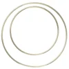 Runda cirkelformade metallstommar, guldfärgade. 2 st. Ø15 / Ø20 cm