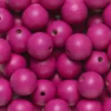 Runda träpärlor Ø12 mm, cirka 75 st. rosa