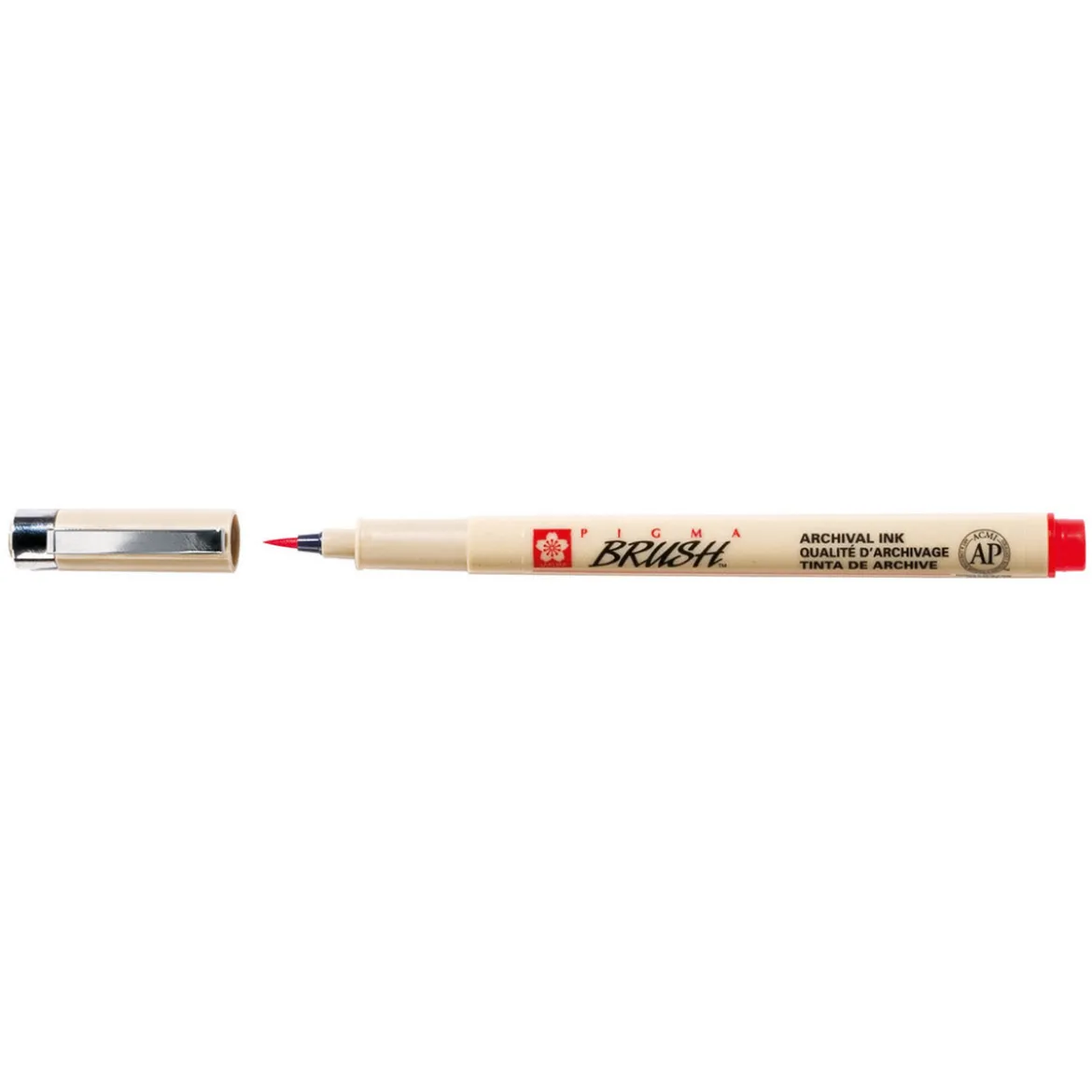 Sakura Pigma Brush Red – röd penselspets