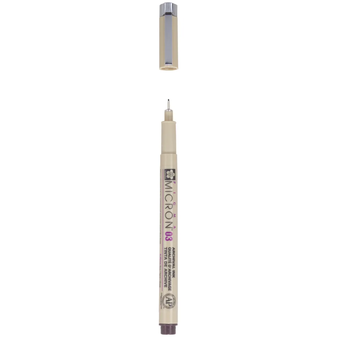 Sakura Pigma Micron 04 Black – svart fineliner 0,4 mm